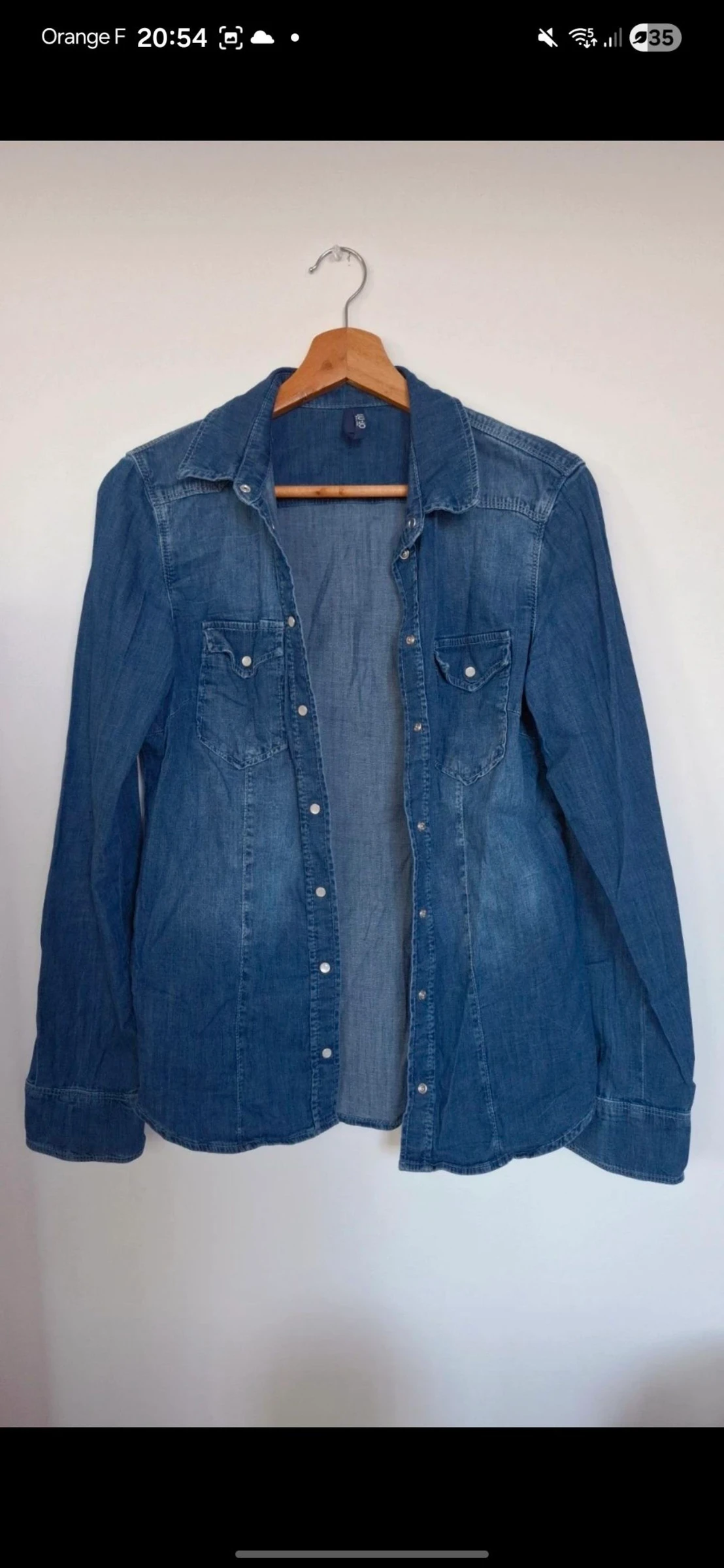 💙 Camisa / sobrecamisa en denim oscuro – LIU JO – talla M – estado casi nuevo – photo 2